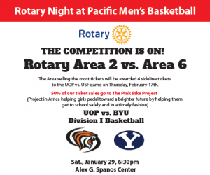 Flyer about Basketball Competition and logos for UOP & BYU